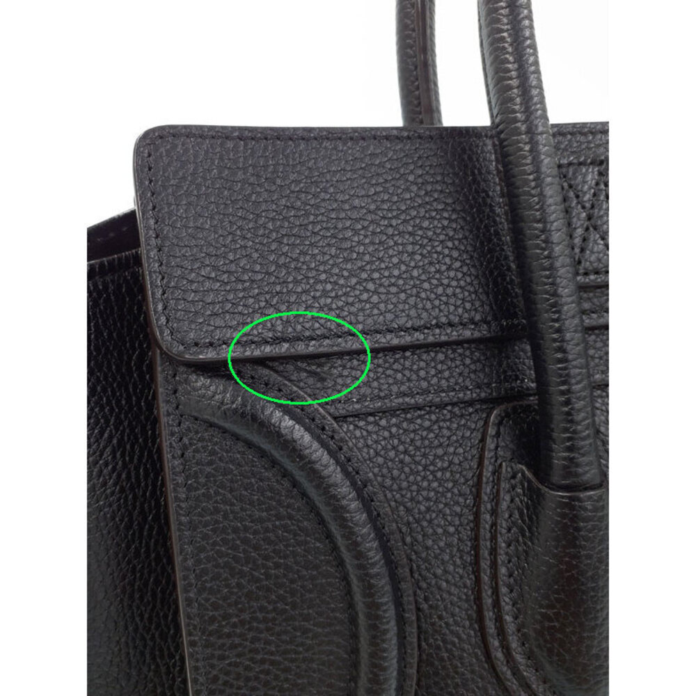 Celine Shopper Tote Shoulder Leather Calfskin Handbag - Picture 4 of 9